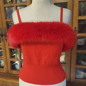 Forever 21 Red Bustier Embellished Camisole